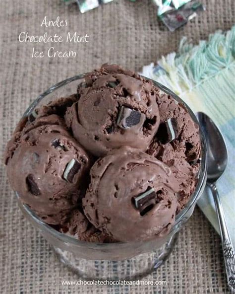 Andes Chocolate Mint Ice Cream - Chocolate Chocolate and More!