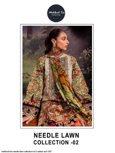 MEHBOOB TEX Needle Lawn Collection Vol 2 Salwar Suit 1307