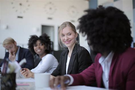 Group Of Multiethnic Business Partners Having A Creative Business Team