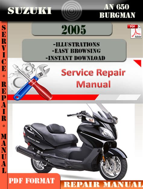 Suzuki AN 650 Burgman 2005 Digital Service Repair Manual Tradebit