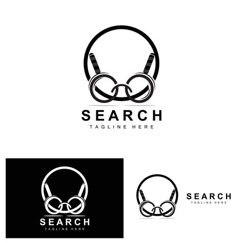 Search Logo Design, Detective Illustration, Home search, Glass Lens, Company Brand Vector ...