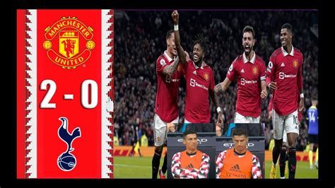 MANCHESTER UNITED 2 TOTTENHAN 0 GANA EL UNITED SIN CRISTIANO Y UN