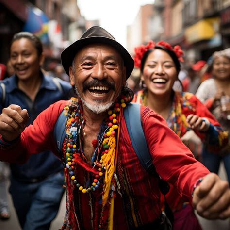 Premium AI Image | Colombian People Celebrating Their Vibrant Culture ...