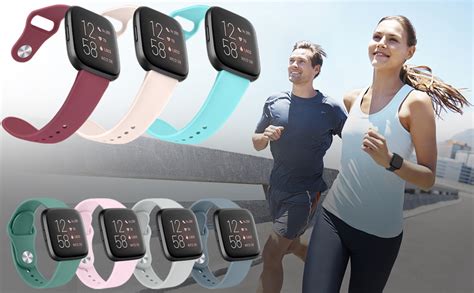 4 Pack Silicone Bands Compatible With Fitbit Versa 2 Fitbit Versa