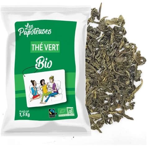 AJW Thé Vert Chun Mei en feuilles entières 1500g Thé Vert de