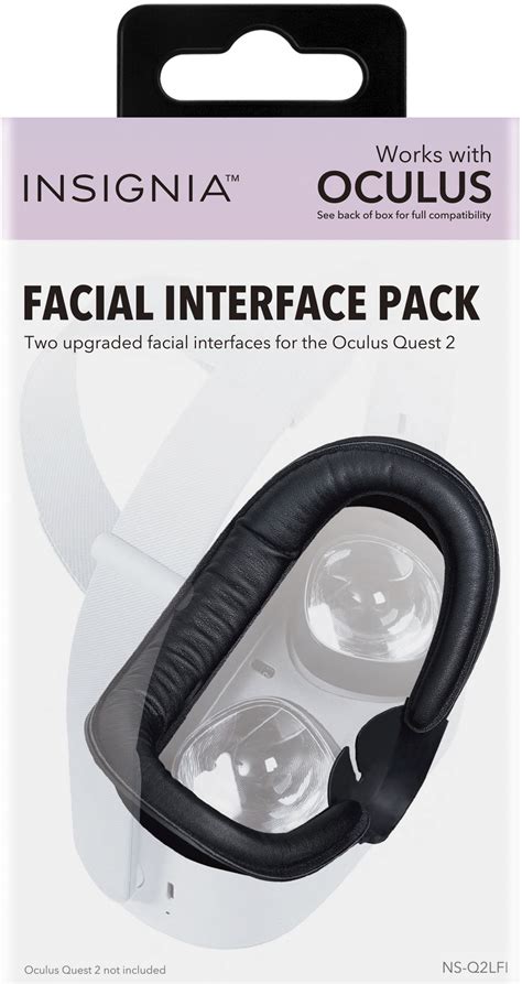 Insignia Facial Interface Pack For Meta Quest Black Ns Q Lfi