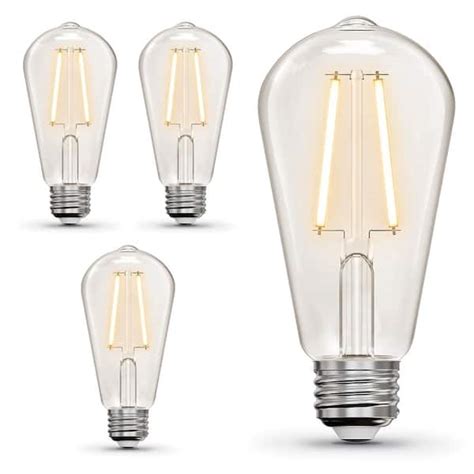 Feit Electric 40W Equivalent ST19 Dimmable Straight Filament Clear