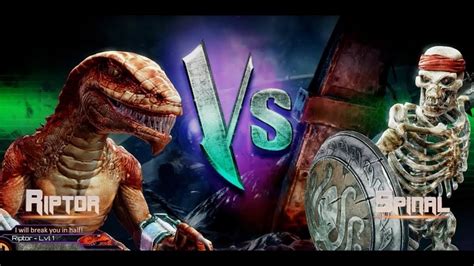 Killer Instinct Riptor Vs Spinal Saberwulf YouTube