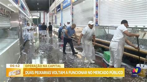 Duas peixarias são autorizadas a reabrir no Mercado Público de