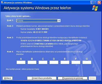 Proces Aktywacji Produktu Windows Xp