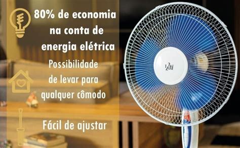 Ventilador De Coluna Turbo Silencioso Pedestal Cm Potente