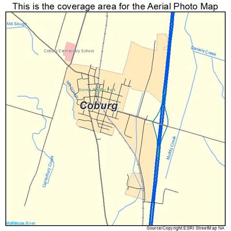 Aerial Photography Map of Coburg, OR Oregon