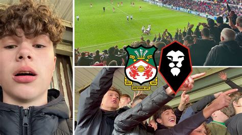 It All Kicks Off As Wrexham Make Comeback Wrexham Afc Vs Salford