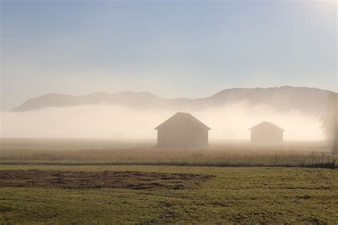 Field Huts Fog Free Photo On Pixabay Pixabay