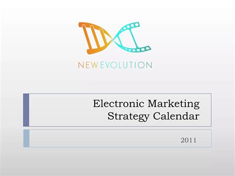 Marketing strategy calendar | PPTX | Email | Internet