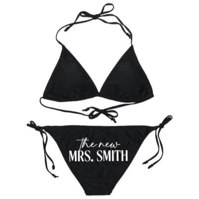 Personalized The New Mrs Bride Bikini Personalized Brides