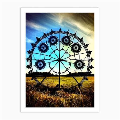 Ferris Wheel Art Print by Noctarian - Fy