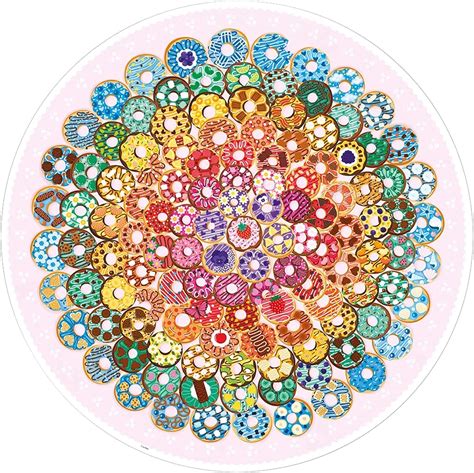 Amazon Ravensburger Circle Of Colors Donuts 500 Piece Round