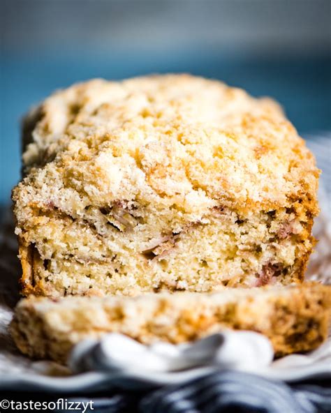 Rhubarb Bread Recipe Easy Quick Bread With Buttery Crumble Topping