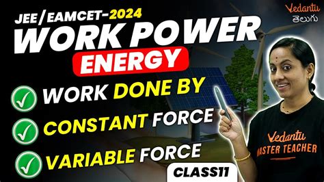 Work Energy And Power Class 11 Work Done By Constant Variable Force