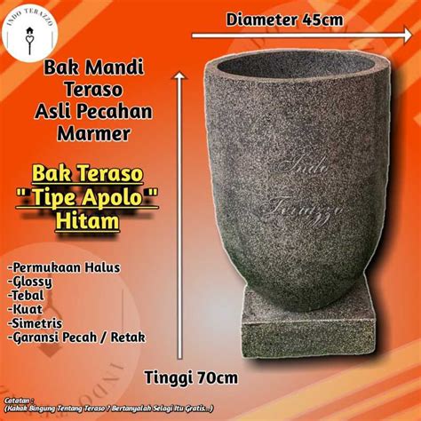 Jual Indo Terazzo Bak Kamar Mandi Minimalis Marmer Tipe Apolo Greyy