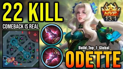 Comeback Is Real 22 Kills Odette Carry The Game Build Top 1 Global