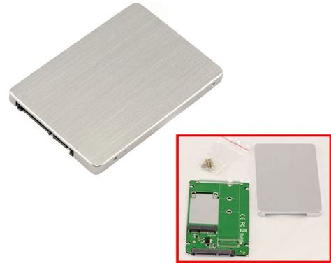 Adaptateur Msata Vers Sata Avec Boitier Aluminium Au Format D Un