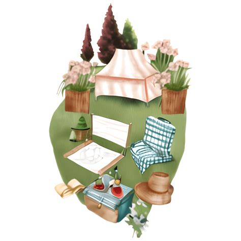 Cottagecore Picknick Clipart Aquarell Erdt Ne Creative Fabrica