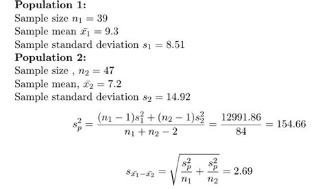 Answered Independent Random Samples Were Bartleby