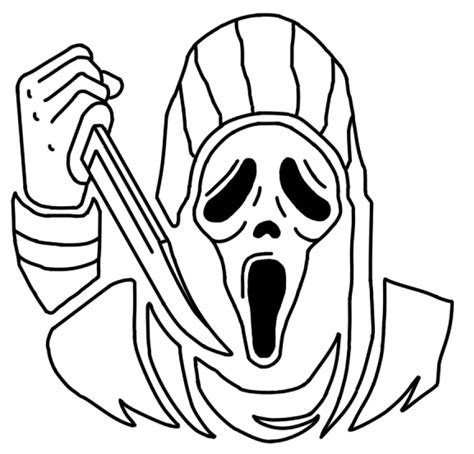 Ghostface Coloring Sheets