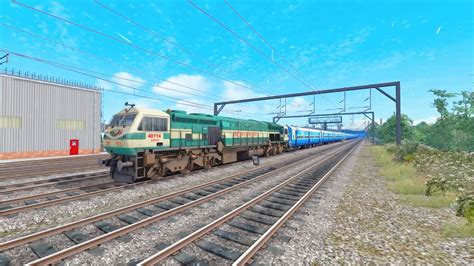 Short Journey Behind Goc Wdp4d Indian Railways Train Simulator