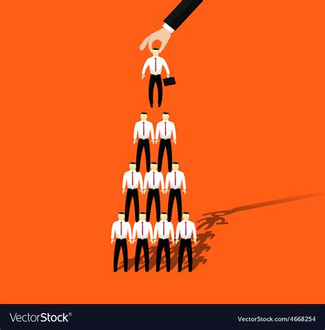 Businessmen Promotion To Higher Position Vector Image