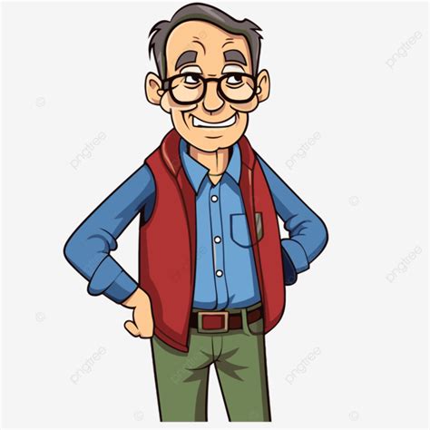 His Clipart The Cartoon Image Of An Old Guy Vector His Clipart Cartoon Png And Vector With