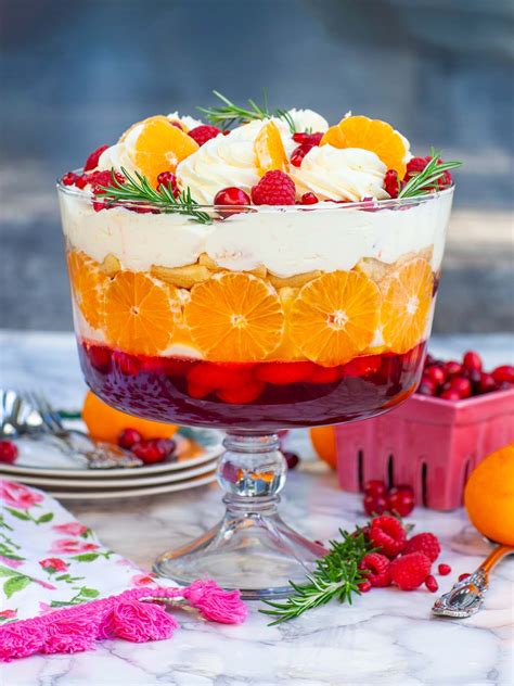 No Bake Mandarin Orange Cranberry Trifle Video Tatyanas Everyday Food