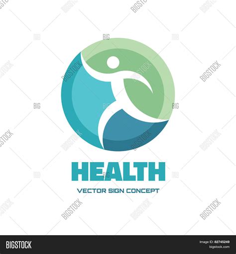 Health - Vector Logo Vector & Photo (Free Trial) | Bigstock