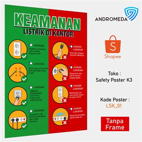 Jual Safety Poster K Kebersihan Tanggung Jawab Semua Orang Frame Riset