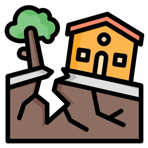 Earthquake Generic Outline Color Icon