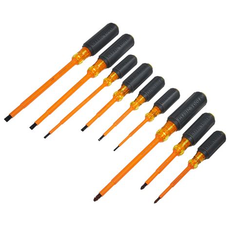 Screwdriver Set 1000v Insulated Slotted And Phillips 9 Piece 33528