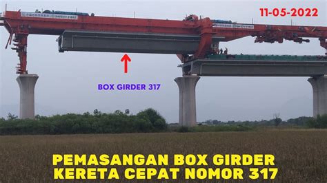 Sisa Box Girder Ke Arah Stasiun Tegalluar Pemasangan Box Girder