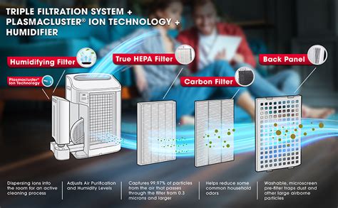 Amazon Sharp Air Purifier And Humidifier With Plasmacluster Ion