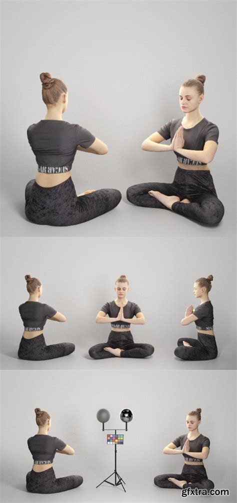 Woman Practicing Yoga 301 Vr Ar Low Poly 3d Model Gfxtra