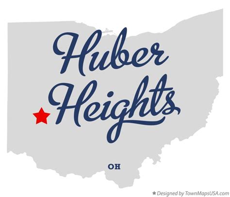 Map of Huber Heights, OH, Ohio