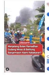 Berita Viral Kebakaran Gudang Miras Atau Lpg Belitung Darat Kota