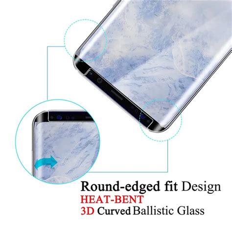 Case Friendly 3d Curved 9h Tempered Glass Screen Protector For Samsung