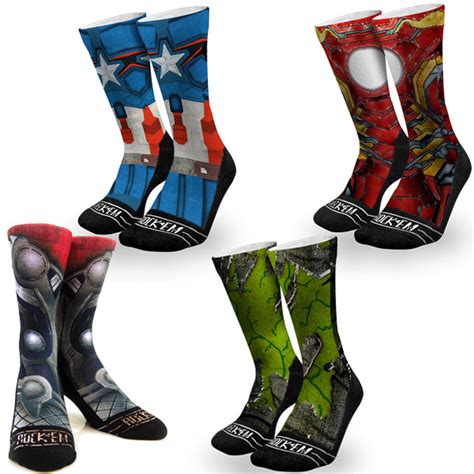 Graphic Rock ‘Em Avenger Socks