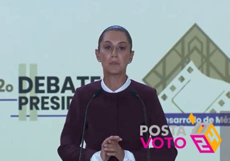 Propone Claudia Sheinbaum avances económicos en el debate presidencial