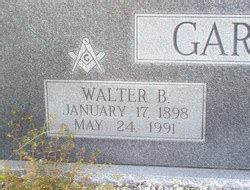 Walter Bransford Garrett M Morial Find A Grave