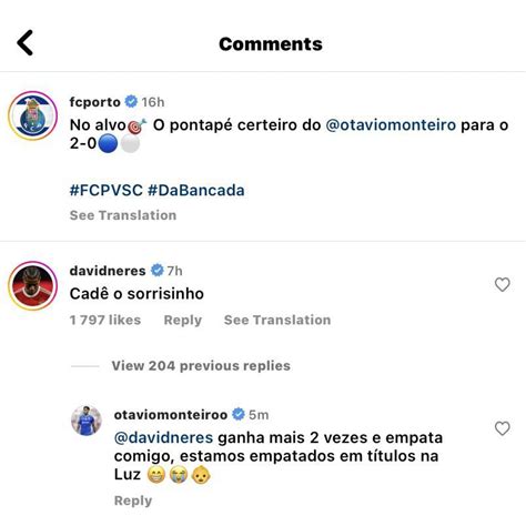 David Neres E Ot Vio Em Troca De Bocas Nas Redes Sociais Futebol