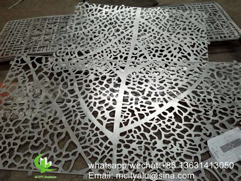 CNC Laser Cut Perforated Aluminum Sheet Metal Facade Cladding Panel 2