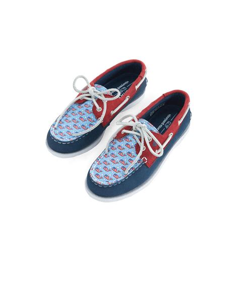 Shop Big Kids Sperry x vineyard vines Americana Patchwork Authentic Original Boat Shoe at ...